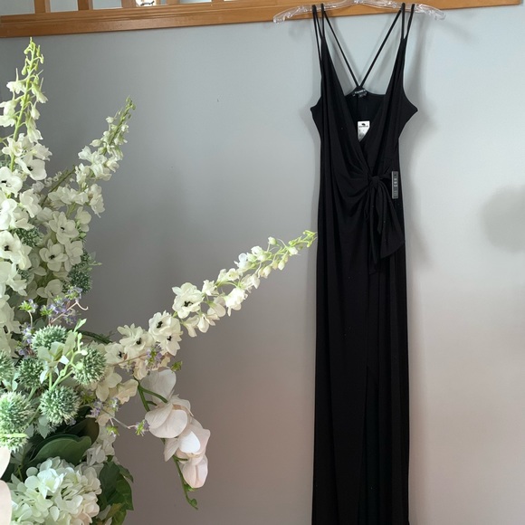Express | Dresses | Express Black Maxi Wrap Dress | Poshmark